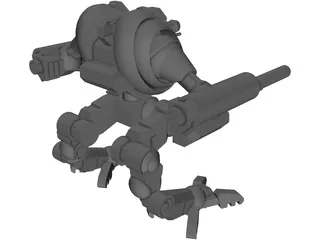 Uziel Battletech 3D Model preview