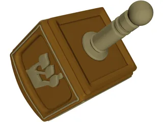 Dreidel 3D Model preview