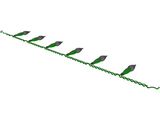 Xmas Lights 3D Model preview