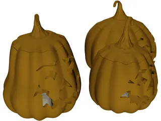 Jack O Lanterns 3D Model preview