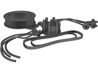 Auto Parts 3D Model preview