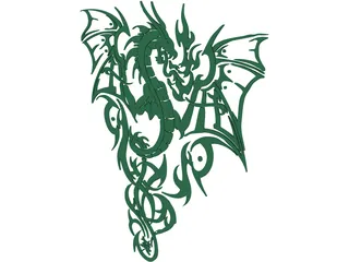 Chinese Dragon 3D Model preview