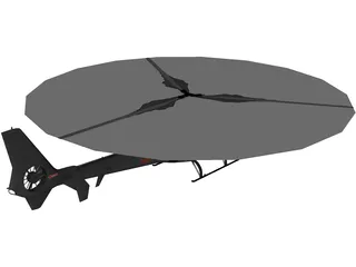 SA342 Gazelle 3D Model preview