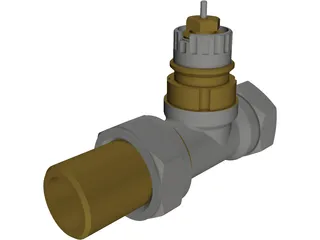 Danfoss Radiator Valve 3D Model preview