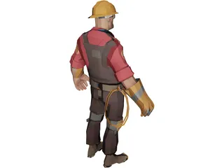 Engineer 3D Model preview