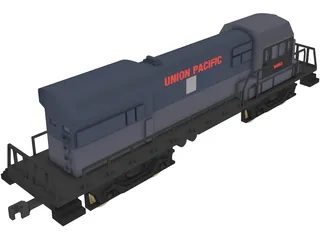Union Pacific Train 3D Model preview