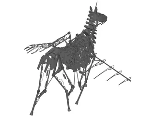 Mechanical Horse 3D Model preview