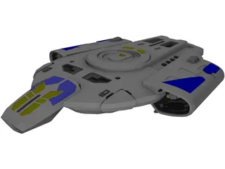 Star Trek USS Defiant 3D Model preview