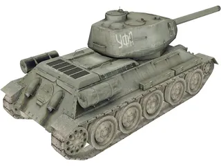 T-34 3D Model preview