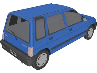 Daewoo Tico SX (1998) 3D Model preview