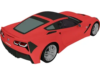 Chevrolet Corvette C7 Stingray 3D Model preview
