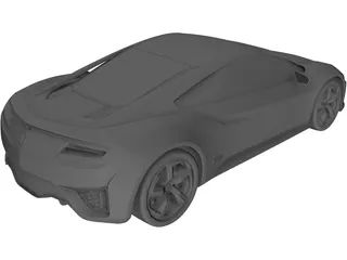 Honda NSX Concept (2013) 3D Model preview