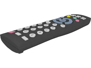 TV Remote Controller 3D Model preview