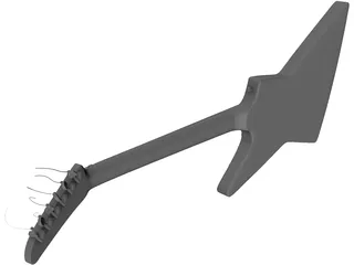 Gibson Explorer Guitar 3D Model preview