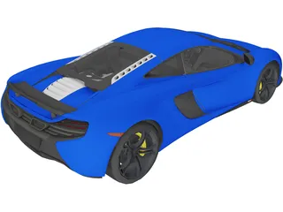 McLaren 650S (2015) 3D Model preview