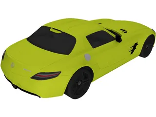 Mercedes-Benz SLS AMG Electric Drive (2014) 3D Model preview