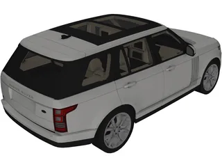 Range Rover L405 (2013) 3D Model preview
