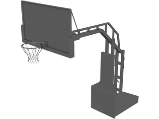 Basketball Stand 3D Model preview