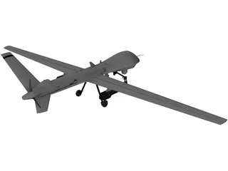 General Atomics MQ-9 Predator UAV Drone 3D Model preview