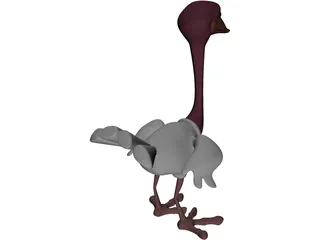 Ostrich 3D Model preview