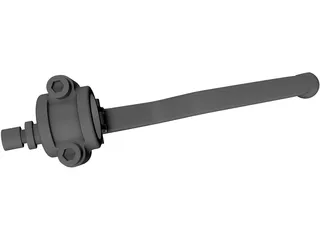 Clutch Lever Moto Bike Racing 3D Model preview