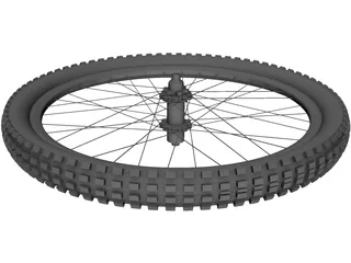 MTB 26 Inch Rear Wheel 3D Model preview