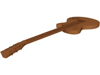 Les Paul Guitar 3D Model preview