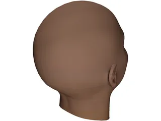 Woman Head 3D Model preview