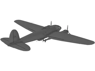 Heinkel He 111 3D Model preview