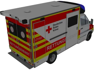 Mercedes-Benz Sprinter Ambulance 3D Model preview