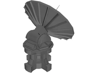 Satellite Dish 3D Model preview