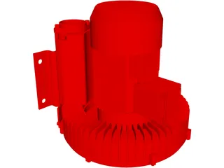 Vacuum Pump 3D Model preview