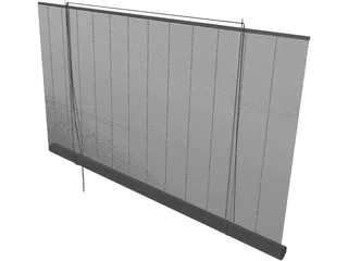 Curtain 3D Model preview