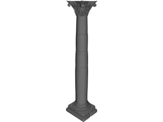 Roman Column 3D Model preview