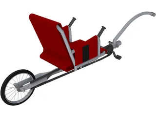 Bike Trailer Weehoo i-Go 3D Model preview