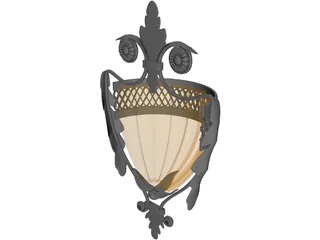 Modern Wall Lamp 3D Model preview