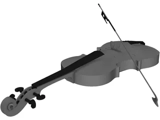 Violin 3D Model preview