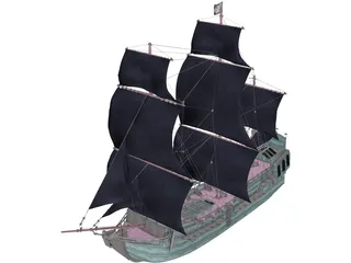 Black Pearl 3D Model preview