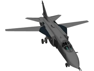 Sukhoi Su-24 Fencer 3D Model preview