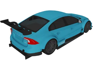 Volvo S60 STCC (2011) 3D Model preview