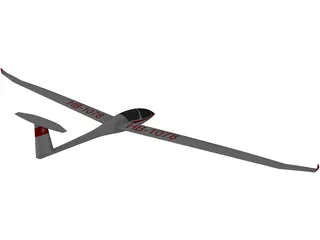 Glider 3D Model preview