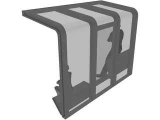 Bus Stop 3D Model preview