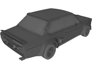 Fiat 131 Abarth 3D Model preview