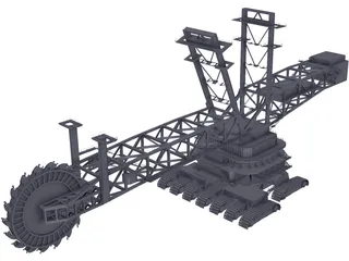 Bucketwheel Excavator 3D Model preview