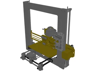 Prusa i3 3D Printer 3D Model preview