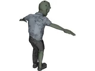 Zombie Rig 3D Model preview