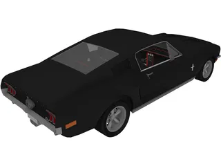 Ford Mustang Fastback Evolution 3D Model preview