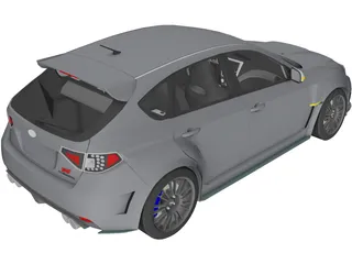 Subaru Impreza WRX Cosworth Edition 3D Model preview