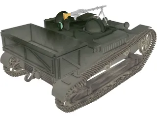 Renault UE Chenillette 3D Model preview