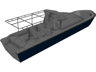 Boat 3D Model preview